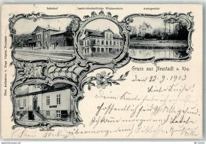 31535 W3057 Neustadt am Rübenberge 1903 - Bahnhof Amtsgericht Landwirtsc... - 13477024