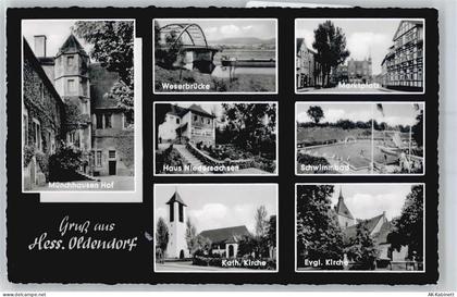 31840 W3253 Hessisch Oldendorf - Marktplatz , Kirchen - 51053092
