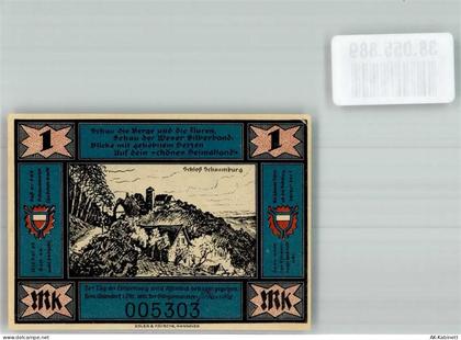 31840 W3253 Hessisch Oldendorf Notgeldschein 1 Mark Schloss Schaumburg... - 38055889