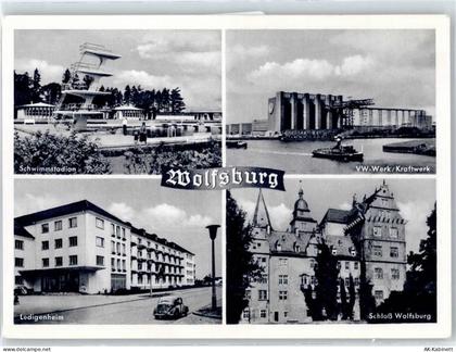 38440 W3180 Wolfsburg - Schwimmbad, VW-Werk, Kraftwerk, Schloß Wolfsburg... - 51038723