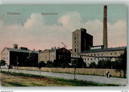39175 O3104 Gommern 1913 - Zuckerfabrik Bahnpost Magdeburg - Zerbst - Le... - 13635455