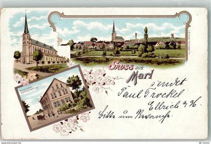 45768 W4370 Marl , Westf Lithographie Kirche St. Georg Gasthaus Frentrup... - 13653231