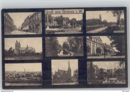 48599 W4432 Gronau (Westf.) - Bahnhofstraße Kriegerdenkmal Stadtpark Kat... - 13000799