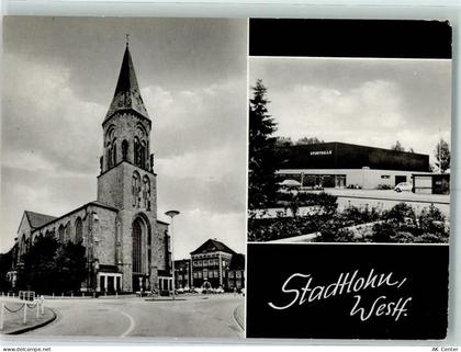 48703 W4424 Stadtlohn - Markt Kirche Rathaus Neue Sporthalle - 10327766