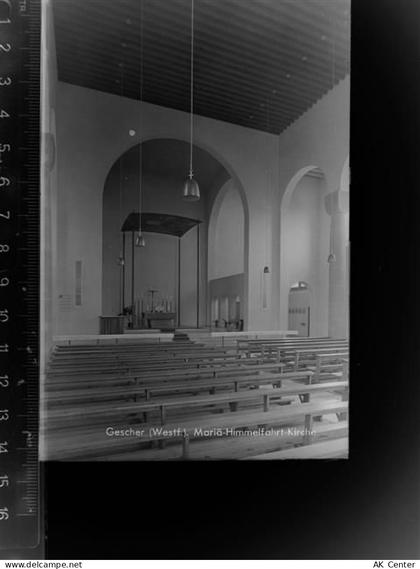 48712 W4423 Gescher GLASNEGATIV Mariä Himmelfahrt Kirche - 30069223