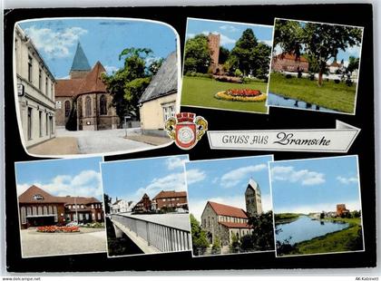 49565 W4550 Bramsche , Hase - Kirche Brücke Bahnhof - 51651784