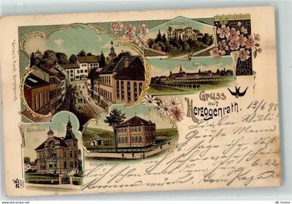 52134 W5120 Herzogenrath 1898 Lithographie Villa Kallen Villa Kattenbach... - 13610298