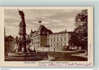 52349 W5160 Düren - Kriegerdenkmal Kath. Lyceum - 11012189