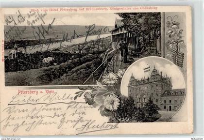 53639 W5330 Petersberg 1904 - Blick vom Hotel Petersberg Drachenburg Kön... - 52181989