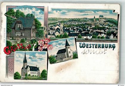 56457 W5438 Westerburg , Westerw Lithographie Westerburg Schwedische Vil... - 13638071