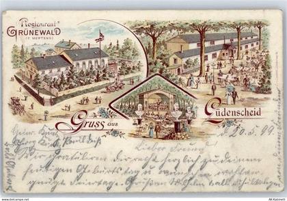 58507 W5880 Lüdenscheid - 1899, Restaurant Grunewald - 51194502