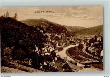 58762 W5990 Altena , Westf - Blick auf Altena mit Burg - 10092341