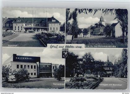 59227 W4730 Ahlen , Westf - Bahnhof Bartholomäuskirche Hallenbad Anlagen... - 13000231
