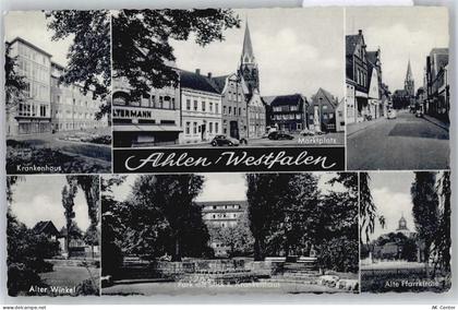 59227 W4730 Ahlen , Westf - Krankenhaus, Marktplatz, Alter Winkel, Kirch... - 50656474