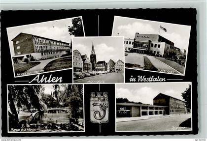 59227 W4730 Ahlen , Westf - Neues Gymnasium Hallenbad Marktplatz Postamt... - 10063366