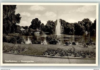 66482 W6660 Zweibrücken , Pfalz - Rosengarten Springbrunnen - 39483158