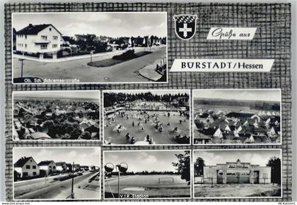 68642 W6842 Bürstadt - Stadion , Schwimmbad - 51083109