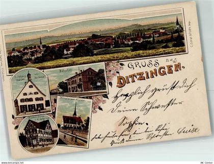 71254 W7257 Ditzingen Gebrauchsspuren Rathaus Kaiser-Denkmal Bahnhof Buc... - 13613399