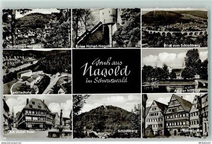 72202 W7270 Nagold - Ruine Hohen Nagold Textilschule Hotel Post Brunnen ... - 52268631