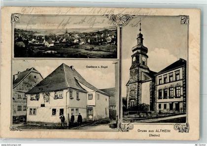 74731 W6968 Altheim , Bauland - Gasthaus Zum Engel Kirche - 13622202