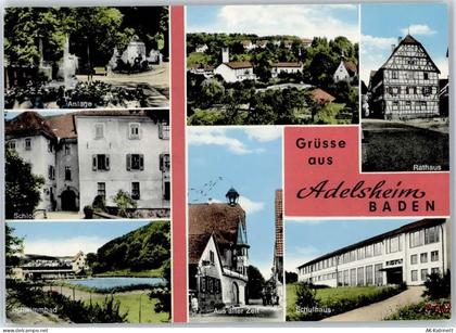 74740 W6962 Adelsheim - Schwimmbad Rathaus Schulhaus - 51476534