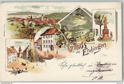 79346 W7833 Endingen am Kaiserstuhl Lithographie Gasthaus zum Hirschen M... - 13667903