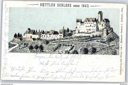 79539 W7850 Lörrach Künstlerkarte Rettler Schloß - 51268351