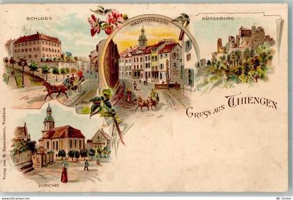 79761 W7890 Waldshut-Tiengen 1902 Lithographie Küssaburg Hauptstraße Sch... - 13653823
