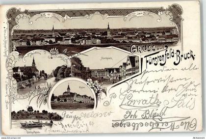 82256 W8080 Fürstenfeldbruck 1898 - Marktplatz Weiherhaus Kloster Ruderb... - 52095485