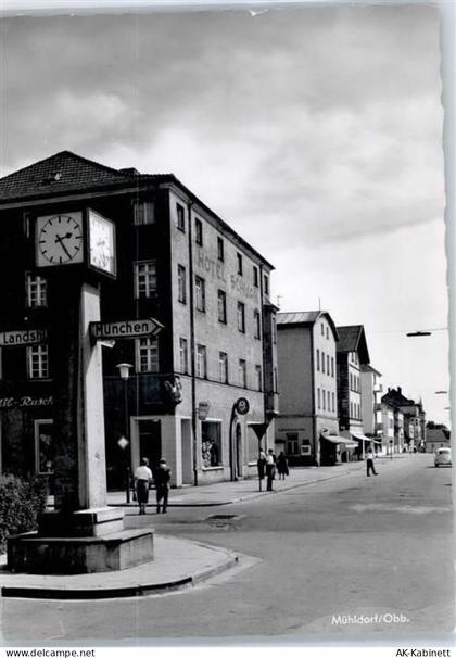 83128 W8201 Mühldorf - Hotel Schwan, Uhrsäule - 51121677