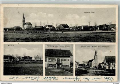 84051 W8307 Altheim , Niederbay - Bahnhof Handlung Winter Kirche Pfarrho... - 13642708