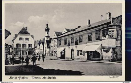 85567 W8018 Grafing b. München - Unterer MarktplatzGasthaus Kirche Gesch... - 51652375