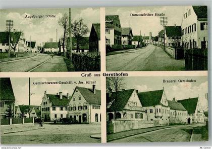 86368 W8906 Gersthofen - Augsburger Straße Donauwörther Straße Kolonialw... - 13642993