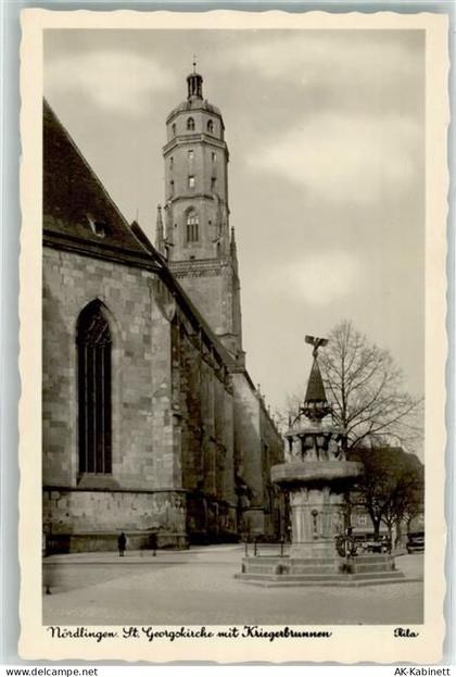 86720 W8860 Nördlingen - St. Georgskirche Kriegerbrunnen - 39216196