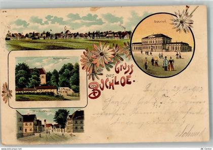 86807 W8938 Buchloe 1902 Lithographie Bahnhof Kellergarten Marktstraße... - 13545408