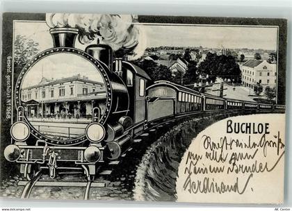 86807 W8938 Buchloe 1906 - Dampfzug Bahnhof - 13630009
