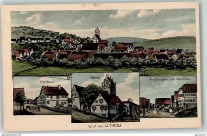 89174 W7901 Altheim Alb - Pfarrhaus Kirche Schulhaus - 13610707