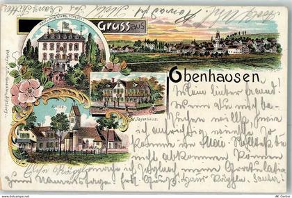 89290 W7919 Obenhausen b Illertissen 1901 Lithographie Gräfl. Moysches S... - 13616782