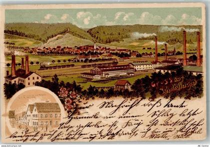 89601 W7933 Schelklingen 1903 Gebrauchsspuren Lithographie Gasthaus zur ... - 13650553