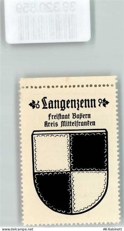90579 W8506 Langenzenn Vignette Wappen Kaffee Hag Nr. 40 ca. 1920-1940... - 39320859