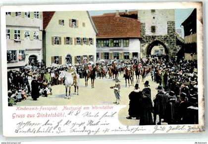 91550 W8804 Dinkelsbühl 1904 - Kinderzech Festspiel Wörnitztor - 51828164