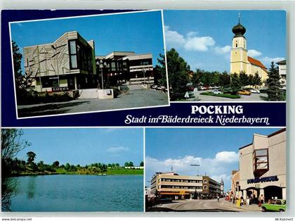 94060 W8398 Pocking - Bäderdreieck See Rathaus Kirche Auto Geschäfte - 39255804