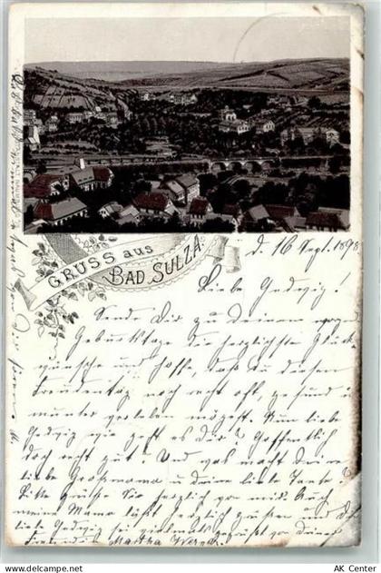 99518 O5322 Bad Sulza 1898 Lithographie Vorläufer Bad Sulza - 13630337