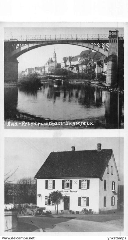 A100 Germany Bad Friedrichshall Jagstfeld Bridge Gasthaus Z Traube Car postcard