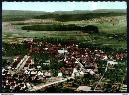 B5088 - Grüningen bei Giessen - Color Luftbild Fliegeraufnahme