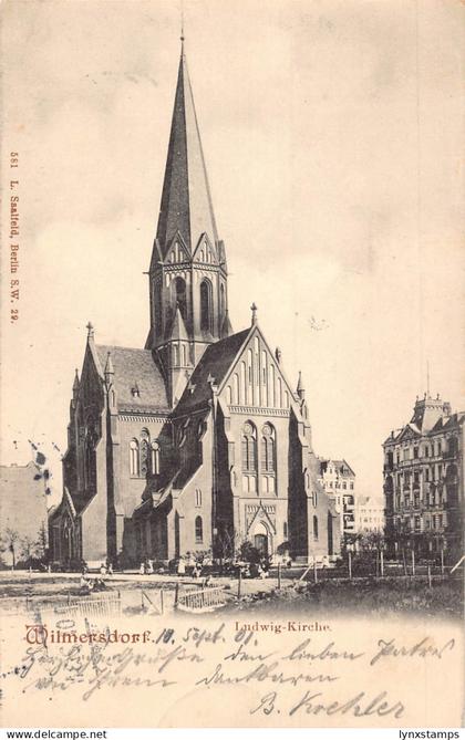 Germany 1901 Wilmersdorf Ludwig Kirche Church vintagepostcard