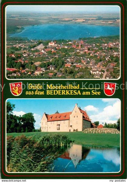 Bad Bederkesa Fliegeraufnahme Luftkurort Moorheilbad Schloss