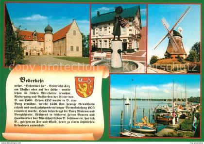 Bederkesa Bad Burg Brunnen Windmuehle Bootshafen