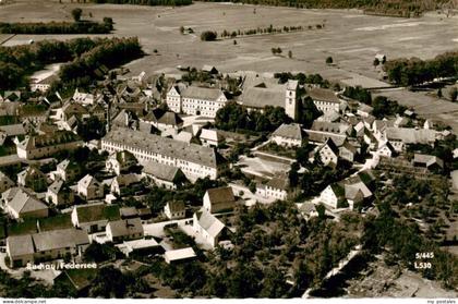 Bad Buchau Federsee Biberach BW Buchau Federsee Fliegeraufnahme Kloster Ortschaf