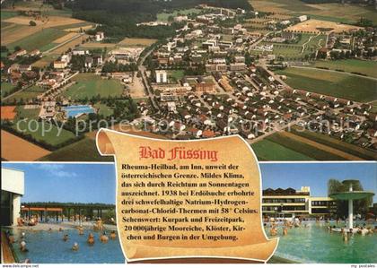 Bad Fuessing Fliegeraufnahme Thermalbad Fuessing Thermalbecken